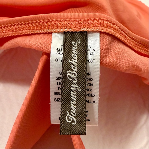 ⭐️ Tommy Bahama Pearl Shirred Underwire Tankini Swim Top - Medium DD - Picture 4 of 8